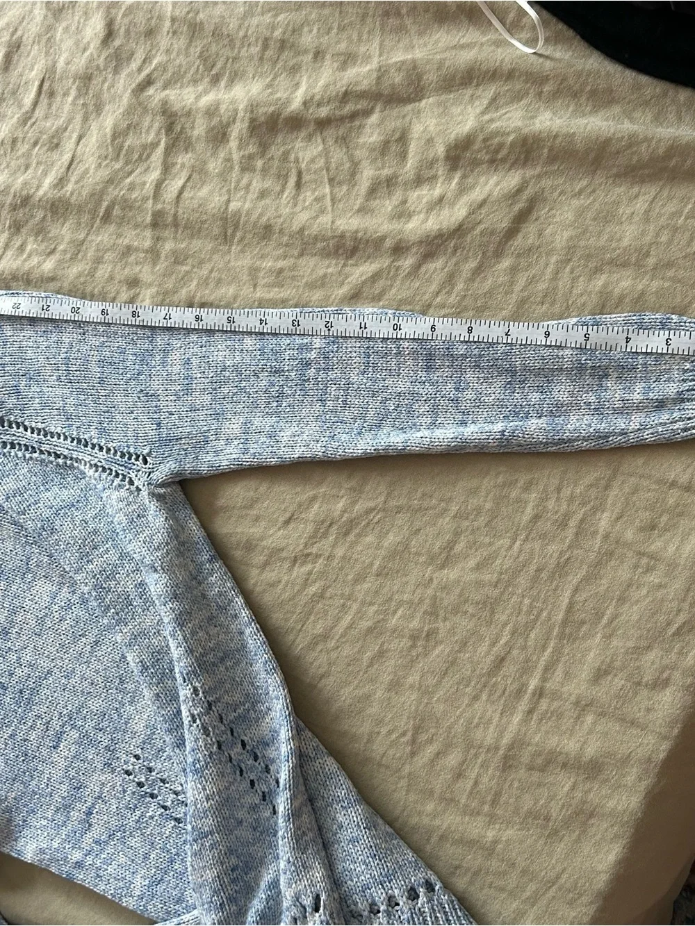 J. Crew - Crew Neck Knit Pullover Light Blue Marled Sweater